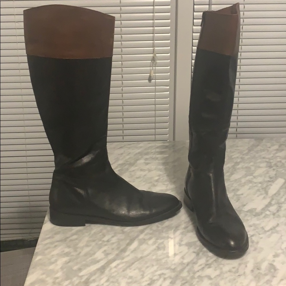 Saks Fifth Avenue Italian leather riding boot NEW